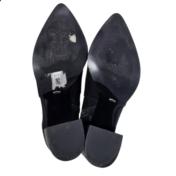 Tony Bianco BRAZEN Luxe Black Leather Ankle Boot Bootie High Heel Shoe Women 10 - Picture 9 of 14